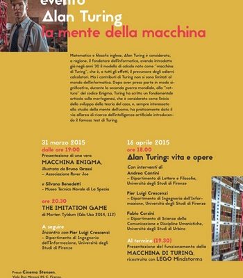 La Macchina di Turing:  eventi e laboratori  per tutta la famiglia!
