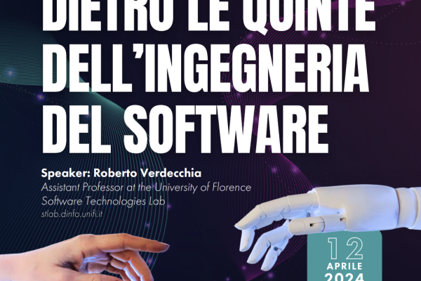 Dietro le quinte dell’ingegneria del software: 12 Aprile h. 16 Auditorium Innovation Center